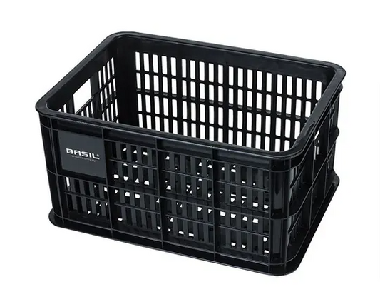 Bags, Baskets and Crates:  Basil Crate MEDIUM BLACK
