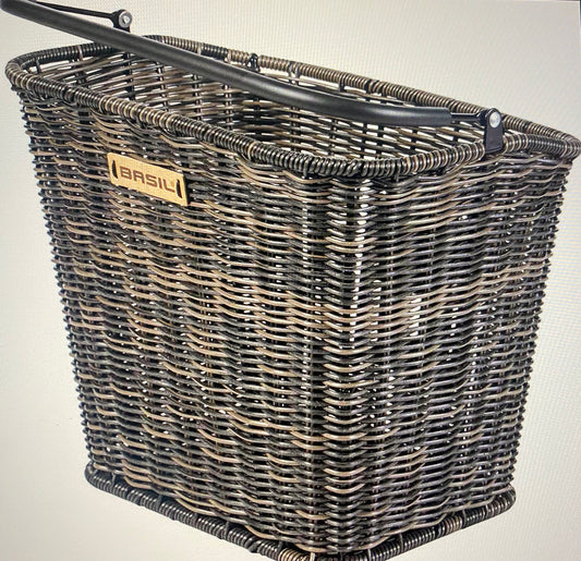 Bags, Baskets and Crates:  Basil Bremen Front Basket Dark