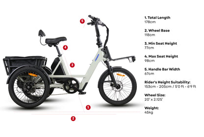 Vamos Trio Pre-Order – 3 Wheel Electric Trike