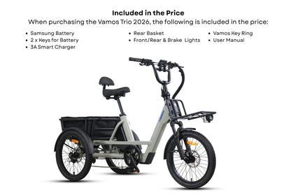 Vamos Trio Pre-Order – 3 Wheel Electric Trike