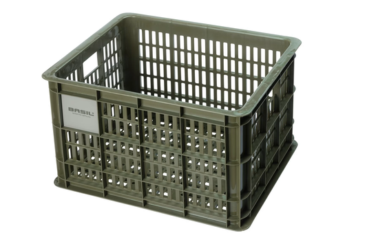Bags, Baskets and Crates:  Basil Crate MEDIUM GREEN